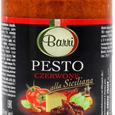 Соус Песто червоний томатний Barri Pesto Czerwone alla Siciliana 190г Польща