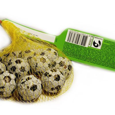 Шоколадні цукерки із молочного шоколаду із кремом Футбольні м'ячики 100г Нідерланди