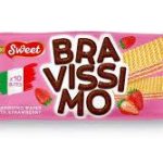 Вафлі з полуничним кремом PRO Sweet Bravissimo 50 г Італія