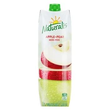 Нектар яблочно - грушевый с мякотью Naturalis Apple - Pear 1л Молдова