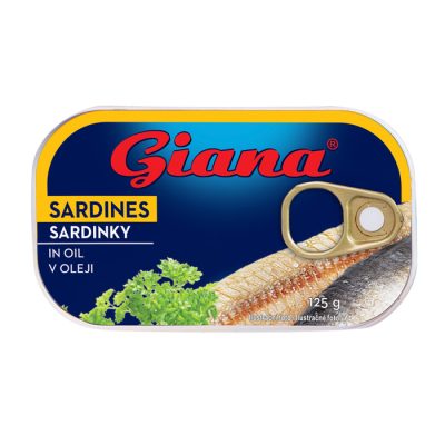 Сардини консервовані в олії Giana Sardines in Oil 125/90г Чехія