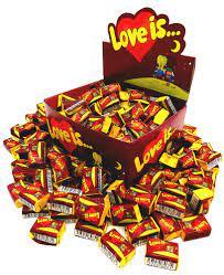 Жувальна гумка зі смаком вишні та лимона Love Is 420г/100шт Туреччина