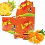 Жувальна гумка зі смаком ананасу та апельсину Love Is 420г/100шт Туреччина
