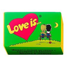 Жувальна гумка зі смаком яблука та лимона Love Is 4.2г/1шт Туреччина