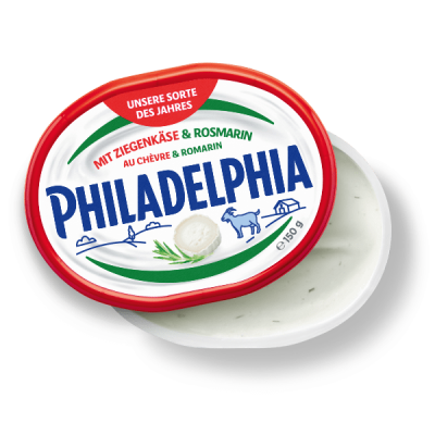 Вершковий сир із козячим сиром та розмарином Philadelphia Mit Ziegenkase&Rosmarin 150г Швейцарія