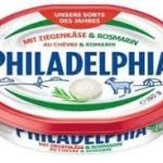 Вершковий сир із козячим сиром та розмарином Philadelphia Mit Ziegenkase&Rosmarin 150г Швейцарія