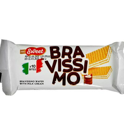 Вафлі з молочним кремом PRO Sweet Bravissimo 50г Італія
