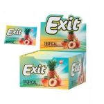 Жувальна гумка БЕЗ ЦУКРУ зі смаком тропічних фруктів у пластинках Exit 11г/5шт Туреччина
