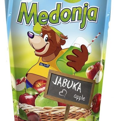 Напій соковмісний Яблучний Medonja Apple 0.2 л із трубочкою Сербія