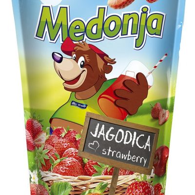 Напій соковмісний Полуничний Medonja Strawberry 0.2 л з трубочкою Сербія