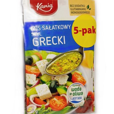 Соус салатний Грецький Kania Sos salatkowy styl Grecki (5шт по 9г) 45г Німеччина