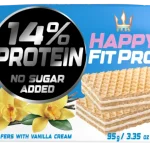 Вафлі з ванільним кремом 14% ПРОТЕЇНА, без додавання цукру HAPPY FIT PRO 95 г Польща