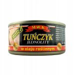 Тунець у олії M&K Tunczyk Jednolity w oleju roslinnym 170г/120г Польща