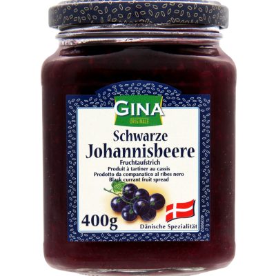 Джем із чорної смородини Gina Schwarze Johannisbeere 400г Австрія