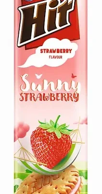Печиво сендвіч із полуничним кремом Hit Sunny Strawberry 220г Польща