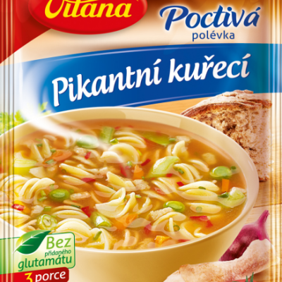 Суп пікантний курячий Vitana Pikantni kureci 86г (3 порції) Чехія