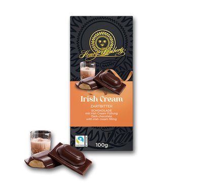 Шоколад чорний із трюфельною начинкою з вершкового лікеру з ірландським віскі, Henry Lambertz 100 г Німеччина