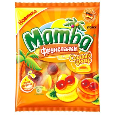 Желейні цукерки Фрумеладки Соковитий Центр Storck Mamba 70 г Німеччина