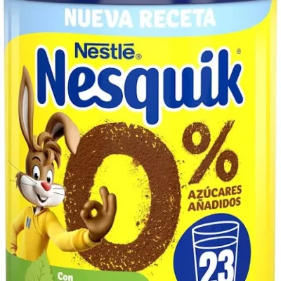 Какао БЕЗ САХАРА Й ГЛЮТЕНА Nestle Nesquik 320 г ж,б Іспанія