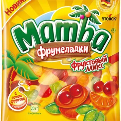 Желейні цукерки Фрумеладки Фруктовий мікс Storck Mamba 70 г Німеччина
