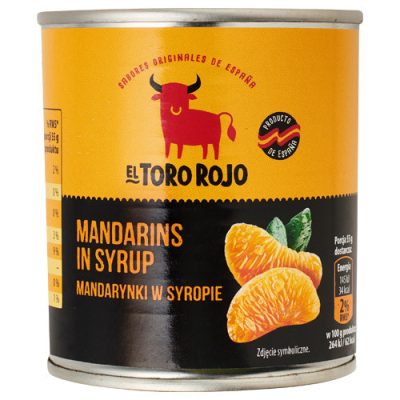 Мандарини консервовані часточками в сиропі El Toro Rojo Mandarynki w syropie 312 г/175 г Польща