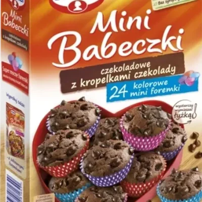 Суміш для шоколадних кексів Dr.Oetker Mini Babeczki czekoladowe z kropelkami czekolady 245г Польща