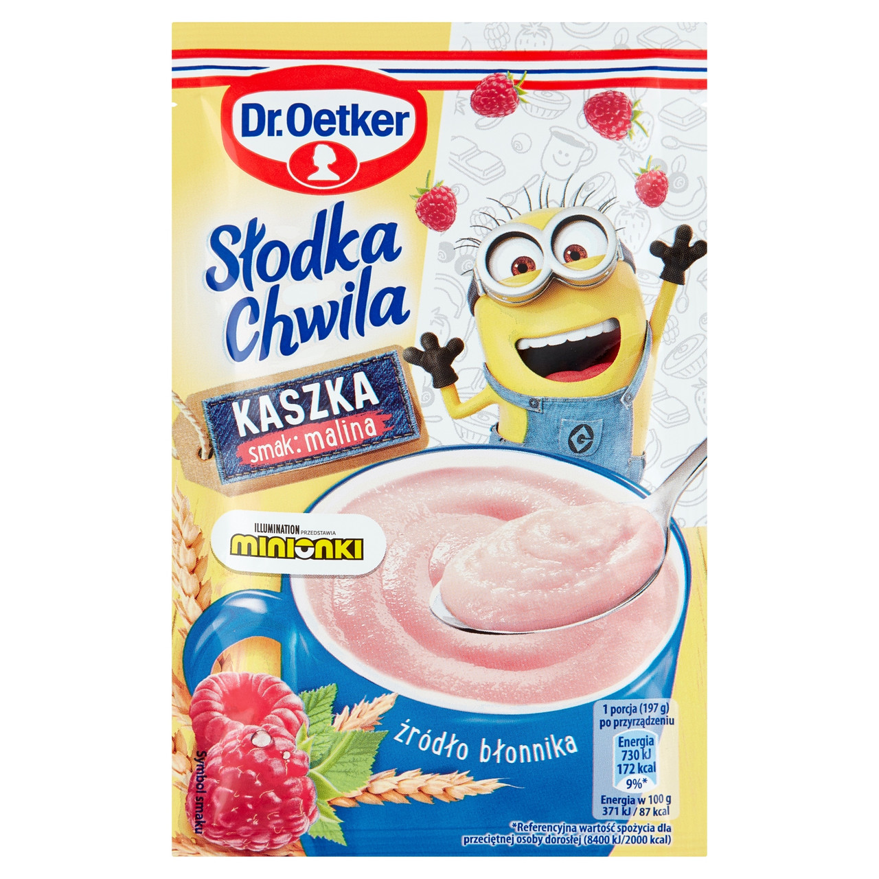 Солодка манна каша зі смаком малини Dr.Oetker 47 г Польща