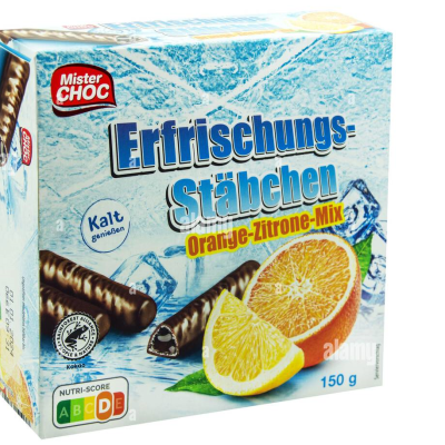 Шоколадні цукерки ( палички) з апельсиново-лимонним соком Mister CHOC 150 г Німеччина