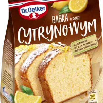 Суміш для лимонного кексу Babka o smaku cytrynowym Dr. Oetker 375 г Польща