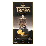 Шоколад чорний з апельсином БЕЗ ГЛЮТЕНА Trapa Choco Dark 74% Naranja 100 г Іспанія