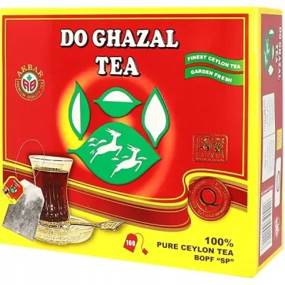 Чай чорний цейлонський Akbar «Do Ghazal Tea Pure Ceylon» (100 пакх2г) 200 г Шрі-Ланка