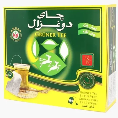 Чай зелений цейлонський Преміум Akbar «Do Ghazal Tea Ceylon» (100пакетх2г) 200 г Шрі Ланка