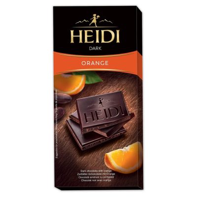 Шоколад темний з апельсином 50% какао Heidi Dark Orange 80г Румунія