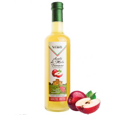 Яблучний оцет нефільтрований Casa Verdi Aceto di Mele Toscane non Filto 5% 500 мл Італія