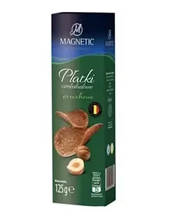 Шоколадні чипси з повітряним рисом і фундуком Magnetic 125 г Польща