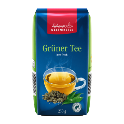 Чай зелений середньолистовий Westminster Gruner Tee herb-frisch 250 г Німеччина