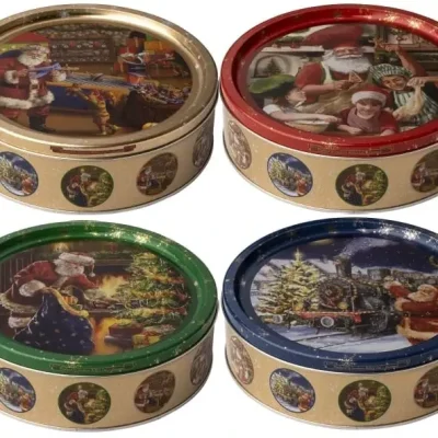 Печенье сливочное Jacobsens Bakery Vintage Christmas Античне Різдво   в ж/б 340 г Дания