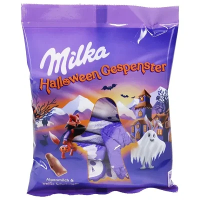 Шоколадні цукерки Хелловінські примари Milka Halloween Gespenster 120 г Швейцарія