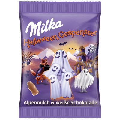 Шоколадні цукерки Хелловінські примари Milka Halloween Gespenster 120 г Швейцарія