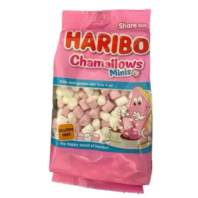 Маршмелоу біло-рожеве БЕЗ ГЛЮТЕНА Haribo Chamallows Minis 150 г Люксембург