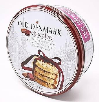 Печиво зі шматочками шоколаду Old Denmark Milk & Dark Chocolate Chip Cookies у ж/б 150 г Данія