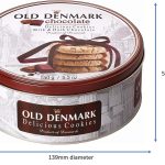 Печиво зі шматочками шоколаду Old Denmark Milk & Dark Chocolate Chip Cookies у ж/б 150 г Данія