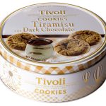 Печиво зі смаком тірамісу та темним шоколадом Tivoli Tiramisu with Dark Chocolate Cookies у ж/б 150 г Данія