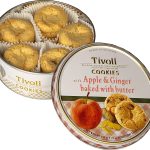 Печиво зі смаком яблука та імбиру Tivoli Danish Cookies Appleand Ginger with Butter у ж/б 150 г Данія