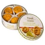Печиво зі смаком лайма та карамелі Tivoli Cookies Lime & Caramel Crunch у ж/б 150 г Данія
