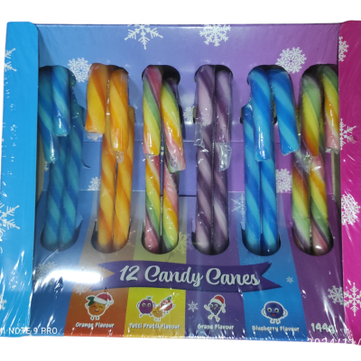 Льодяники Різдвяна Палиця БЕЗ ГЛЮТЕНА Becky's 12 Candy Canes (12x12г) 144г Нідерланди