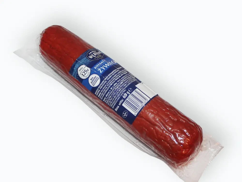 Ковбаса зі свинини (Ветчинно-рублена) Живецька Zywiecka Kielbasa Wedlin 600 г Польща