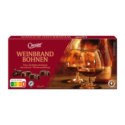Шоколадні цукерки з Бренді Weinbrand-Bohnen Німеччина 250г