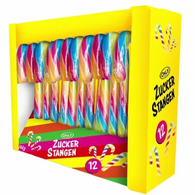 Цукерки (карамель) Палиця ONLY ZUCKER STANGEN (12x12 г) 144 г Австрія