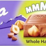 Шоколад молочний із фундуком Whole Hazelnuts Max Milka Швейцарія 270г
